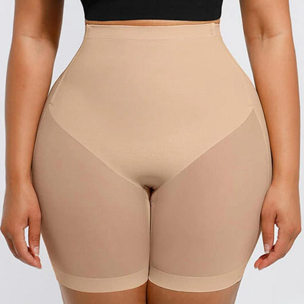 SHAPER SLIMMING MESH SHORTS - NUDE