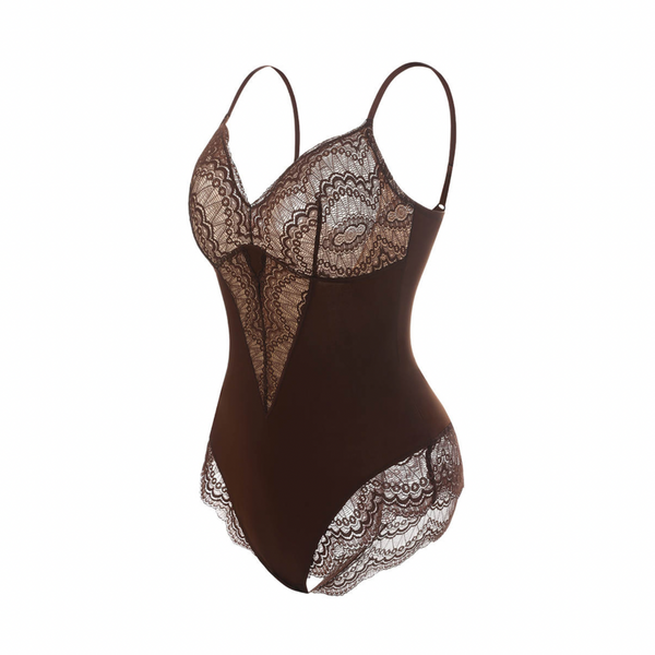 THE BROWN LACE BODYSUIT