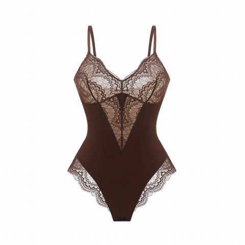 THE BROWN LACE BODYSUIT