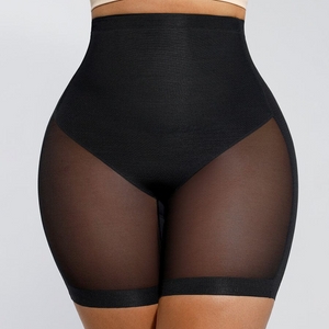 SHAPER SLIMMING MESH SHORTS - BLACK