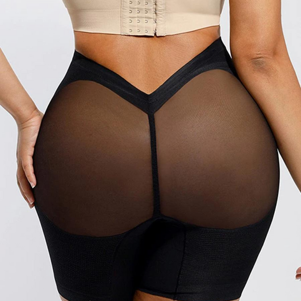 SHAPER SLIMMING MESH SHORTS - BLACK