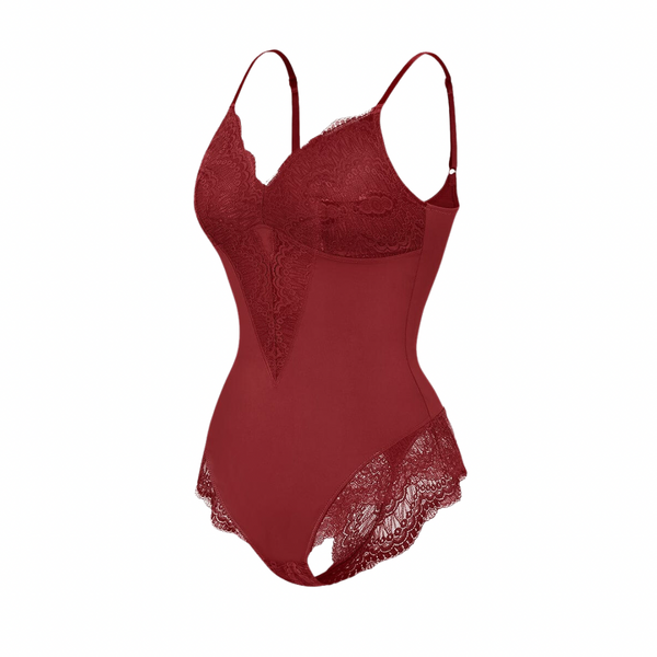 THE RED LACE BODYSUIT